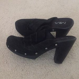 Mia clogs with 2 inch heel